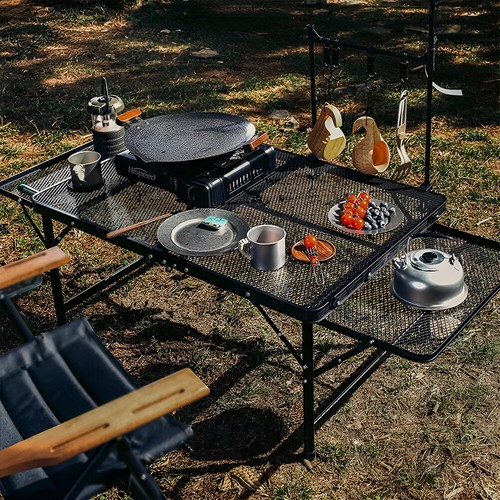 Aluminum folding picnic table - aluminum,