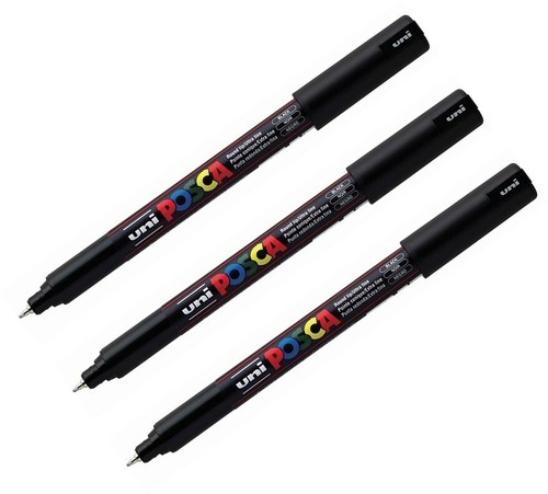Uni posca 1mr black - pc-1mr, colour