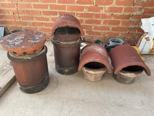 Vintage chimney pots - vintage, pots: