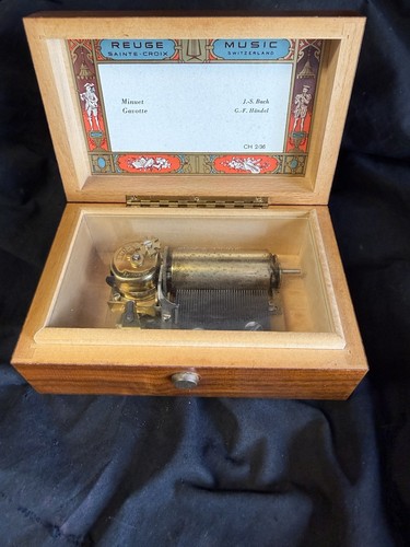 Vintage reuge swiss music box - vintage,