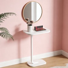 White Oval Shaped Side End