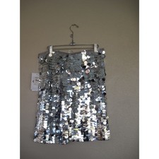 Only Nancy Silver Sequin Skirt