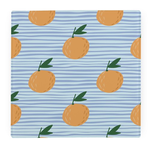 Striped square glass worktop - striped,