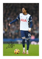 Jedd Spence Signed A4 Autograph Photo Print Tottenham Hotspur Spurs