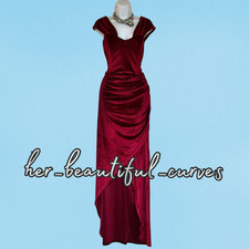 COAST RICH VELVET OCCASION EVENING PARTY DRESS SIZE 18