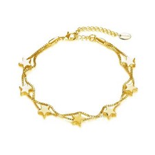18k Gold Plated Star Bracelet