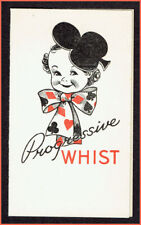  800 Vintage C1920-80 Clubs Hat single Progressive.Whist Score Card unused