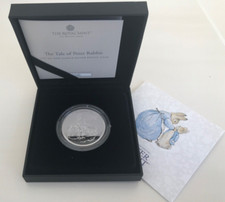 Peter rabbit coin silver proof - coin,