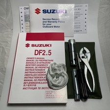 SUZUKI DF2.5 Outboard Motor Owner's MANUAL & Tool Kit for Sailing Marine Boat