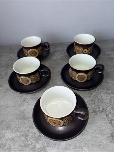 Denby arabesque tea cups - tea,