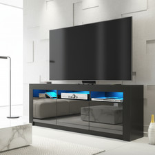 160cm TV Unit Black Matt Body