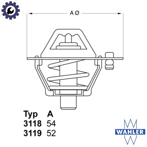 Thermostat coolant 3119 82d3 - thermostat, 3119.82d3