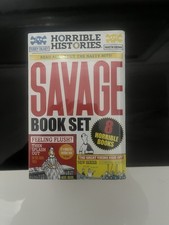 Horrible Histories Savage 8 Book Set Gift Sealed New Egyptian Tudor Roman Viking