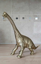 Dinosaur Cast Metal Figurine Brachiosaurus 13" Dino Decor Figure