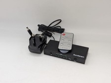 Sandstrom SHDSW18 5-port HDMI switch box switcher 4K UHD with remote black