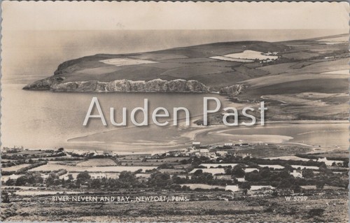 Valentine rppc river nevern - valentine's,