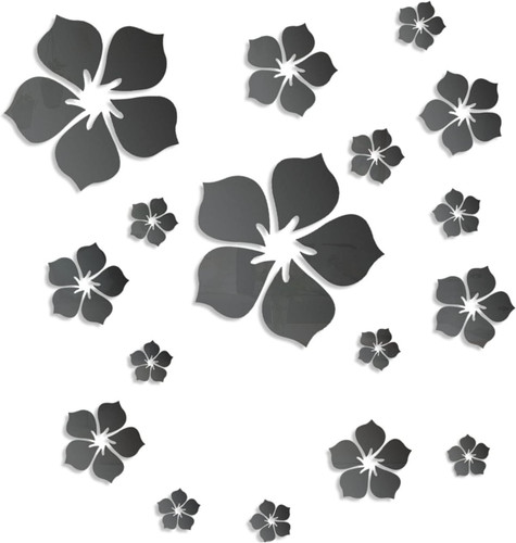Acrylic mirror floral - mirror, wall