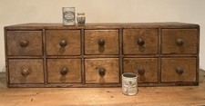 Antique Pine Drawers Bank