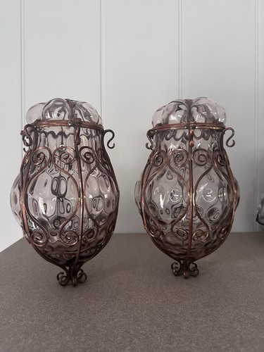 Pair victorian copper - pair, and