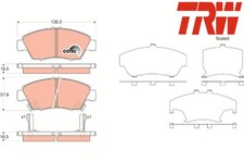 FRONT BRAKE PADS SET GDB3375