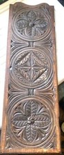 Vintage Hardwood longcase clock front door  - carved relief Clockmakers Spares