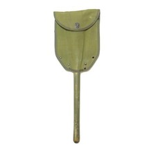 Genuine Danish Army Surplus Folding Spade with Canvas Cover