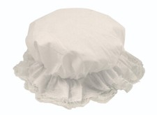 CHILDS WHITE MOP CAP HAT