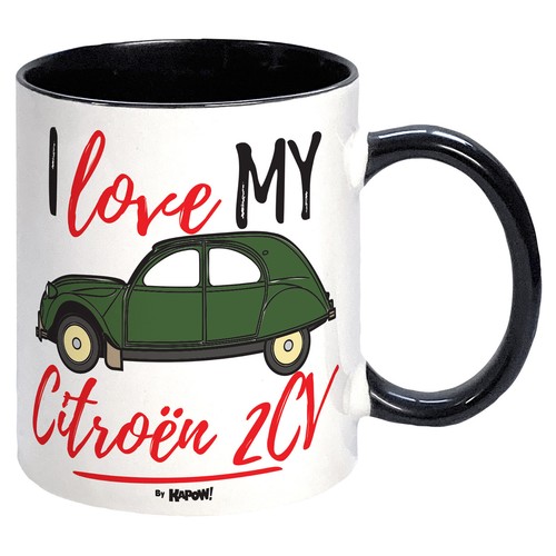 Citroen 2cv dolly mug love - dolly, i
