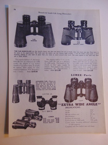 1951 bausch lomb binoculars - 1951,