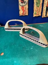 VINTAGE / ANTIQUE OLD WOOD WOODEN SEWING WEAVING HAND SHUTTLES X2