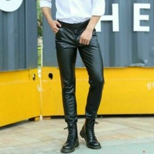 Men's Black Genuine Lambskin