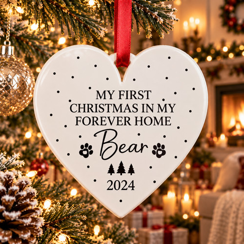 Dog first christmas bauble - christmas,