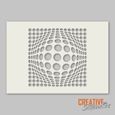 Dot Halftone Pattern stencil |