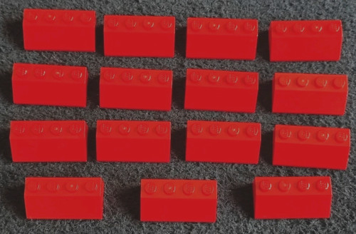 Lego red slopes bundle 2x4 - slopes,