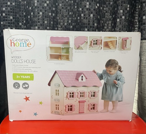 George home wooden dolls house - george,