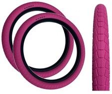 PAIR KENDA KRACKPOT 20 x 1.95 PINK Kids BMX Bike Freestyle Street TYRES K-90