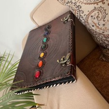 Leather 3 Ring Binder Grimoire Binder Leather Binder Cover Notebook Offic Folde