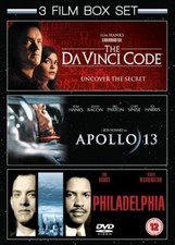 Apollo 13/Philadelphia/The Da Vinci Code [DVD] [Region 2] - New Sealed