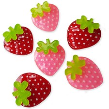 6pcs Acrylic Strawberries