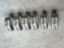 Vintage Retro Johnson Brothers Eternal Beau 6 Napkin Rings (1 Damaged)