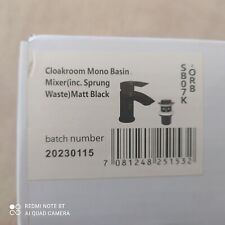 Mono Basin Mixer Tap & Spring Waste Matt Black SB07K