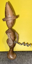Vintage Wooden Corkscrew Bottle Opener Suggestive Rude Funny Novelty