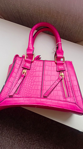 New look pink faux leather - look,