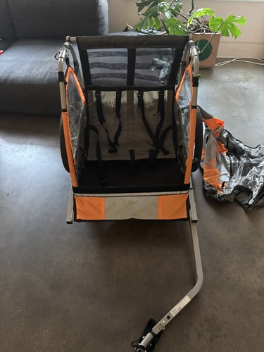 Halfords double bike trailer - double,