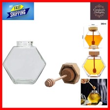 Elegant Hexagon Glass Honey