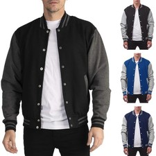Men Varsity Bomber Jacket