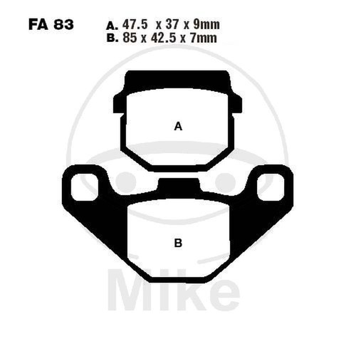 Pair pads ebc - of,