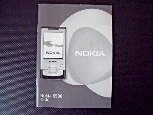 Nokia 6500 slide user guide - slide, /