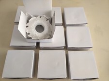 10x ACANTHUS WHITE RECESSED LED GU10 MR16 DOWNLIGHT SPOTLIGHT SURROUND HOLDER