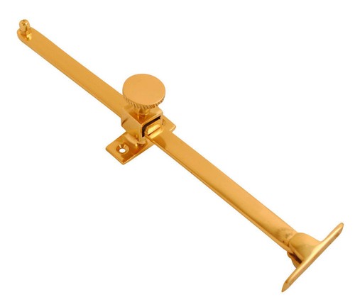 Polished brass window lock - brass,